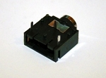 3.5mm earphone jack stereo 3-pin black