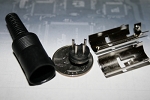 4 pin circular male DIN connector 
