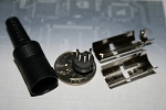5 pin circular male DIN connector 