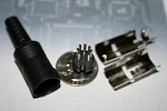 8 pin circular male DIN connector